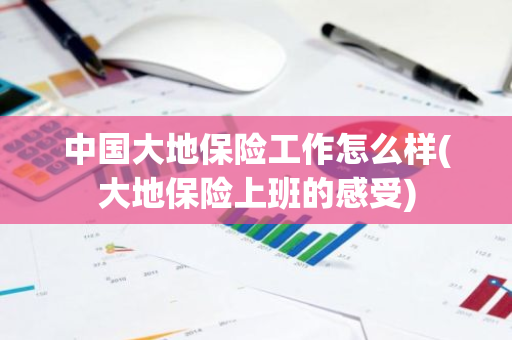 中国大地保险工作怎么样(大地保险上班的感受)