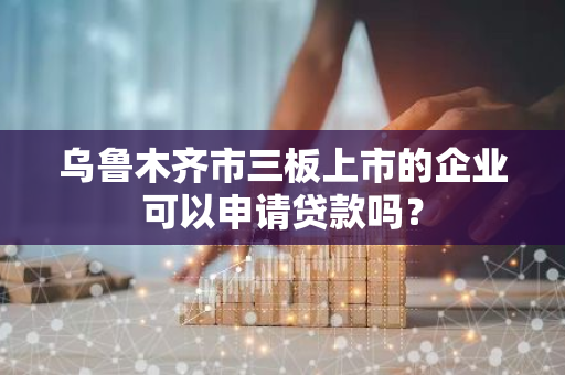 乌鲁木齐市三板上市的企业可以申请贷款吗？