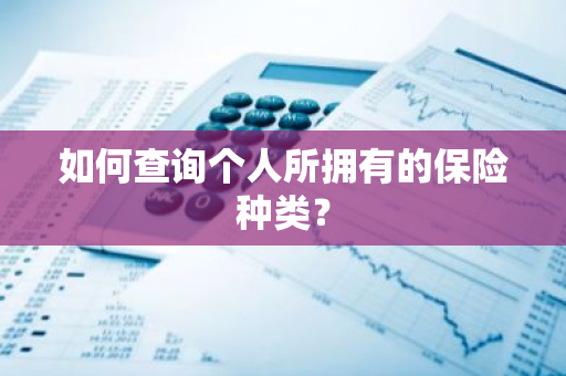 如何查询个人所拥有的保险种类？
