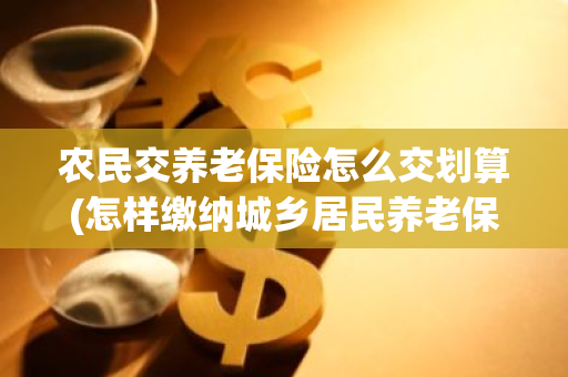 农民交养老保险怎么交划算(怎样缴纳城乡居民养老保险最划算)