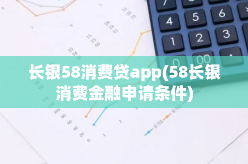 长银58消费贷app(58长银消费金融申请条件)