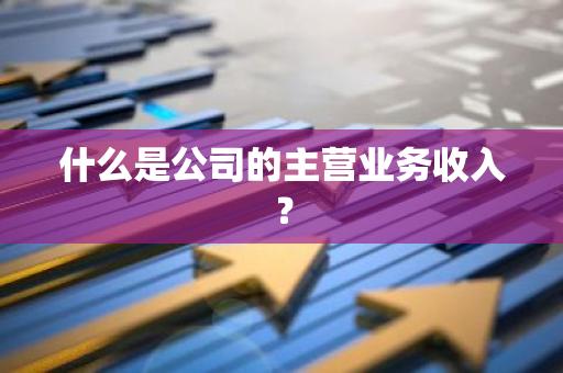什么是公司的主营业务收入？