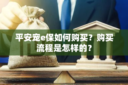 平安宠e保如何购买？购买流程是怎样的？