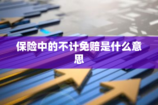 保险中的不计免赔是什么意思