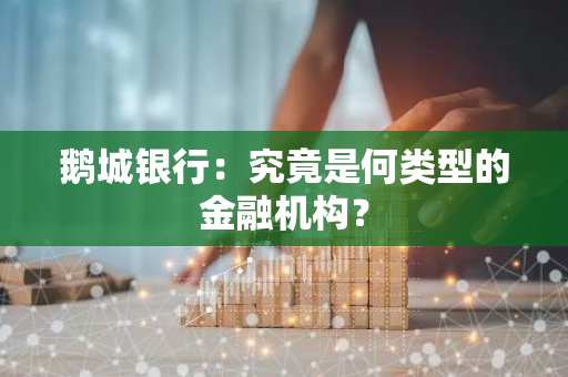 鹅城银行：究竟是何类型的金融机构？