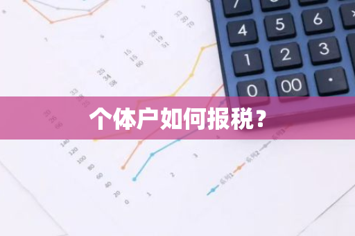 个体户如何报税？