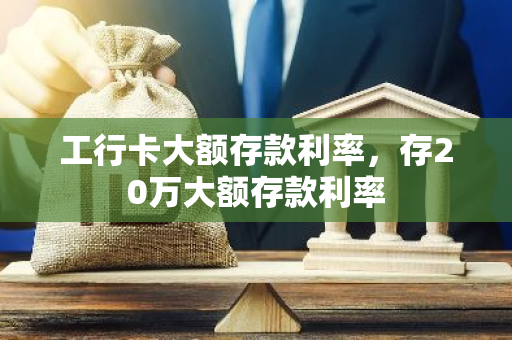 工行卡大额存款利率，存20万大额存款利率
