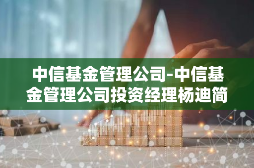 中信基金管理公司-中信基金管理公司投资经理杨迪简历