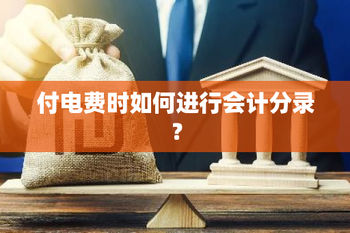 付电费时如何进行会计分录？