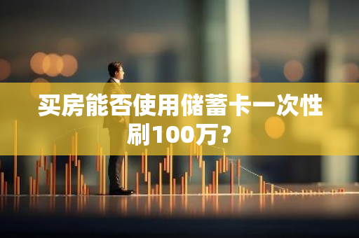 买房能否使用储蓄卡一次性刷100万？