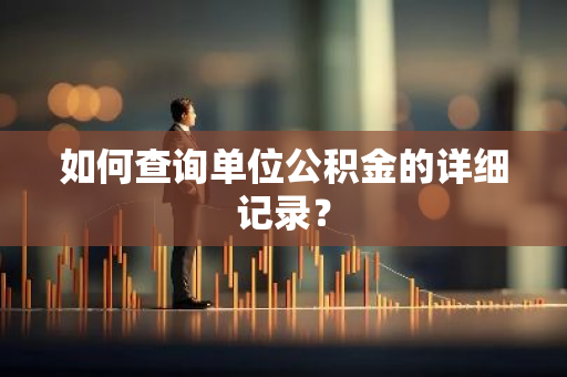 如何查询单位公积金的详细记录？