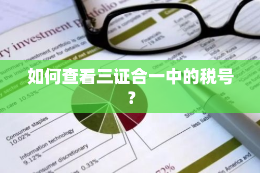 如何查看三证合一中的税号？