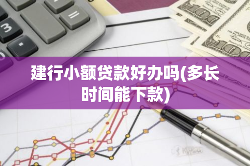 建行小额贷款好办吗(多长时间能下款)