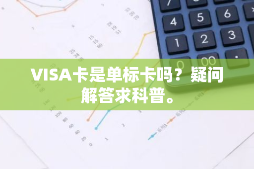 VISA卡是单标卡吗？疑问解答求科普。