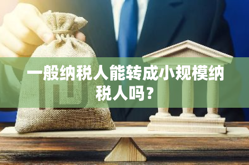一般纳税人能转成小规模纳税人吗？