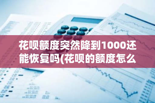 花呗额度突然降到1000还能恢复吗(花呗的额度怎么越来越低了)