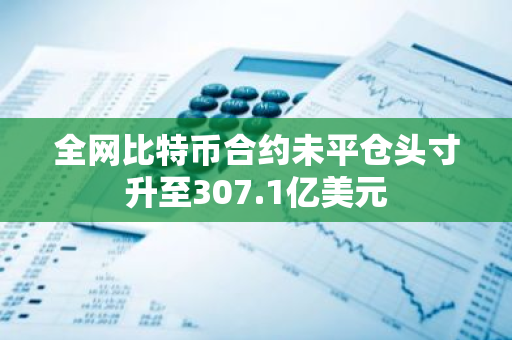 全网比特币合约未平仓头寸升至307.1亿美元
