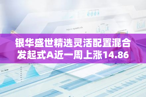 银华盛世精选灵活配置混合发起式A近一周上涨14.86%