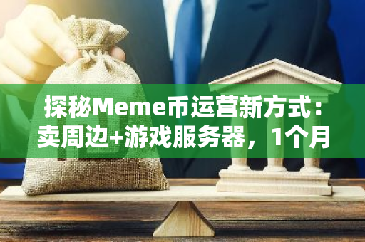 探秘Meme币运营新方式：卖周边 游戏服务器，1个月涨幅50倍