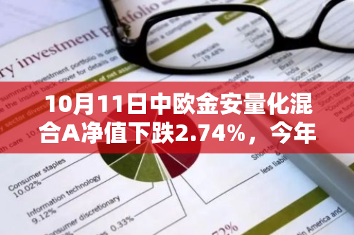 10月11日中欧金安量化混合A净值下跌2.74%，今年来累计上涨1.45%
