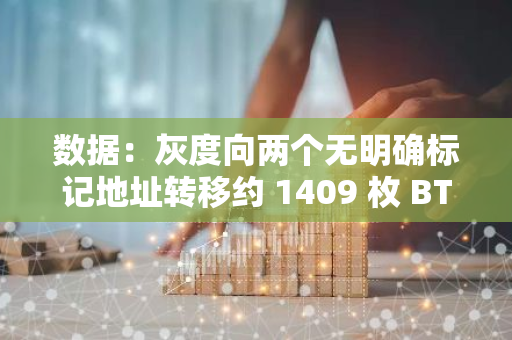 数据：灰度向两个无明确标记地址转移约 1409 枚 BTC，约合 9007 万美元