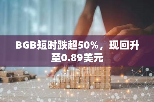 BGB短时跌超50%，现回升至0.89美元