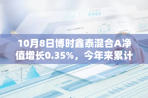 10月8日博时鑫泰混合A净值增长0.35%，今年来累计上涨8.04%