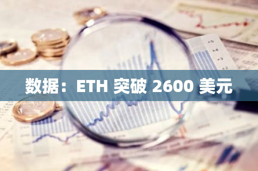 数据：ETH 突破 2600 美元