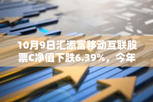 10月9日汇添富移动互联股票C净值下跌6.39%，今年来累计上涨1.58%