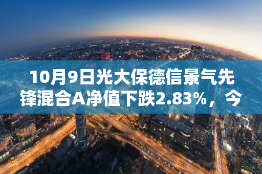 10月9日光大保德信景气先锋混合A净值下跌2.83%，今年来累计上涨9.2%