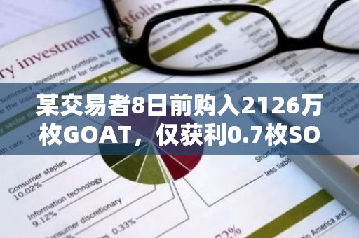 某交易者8日前购入2126万枚GOAT，仅获利0.7枚SOL后选择出售