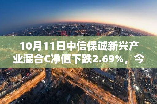 10月11日中信保诚新兴产业混合C净值下跌2.69%，今年来累计下跌3.62%