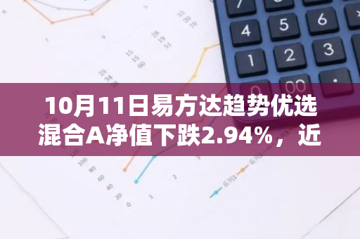 10月11日易方达趋势优选混合A净值下跌2.94%，近6个月累计上涨0.21%