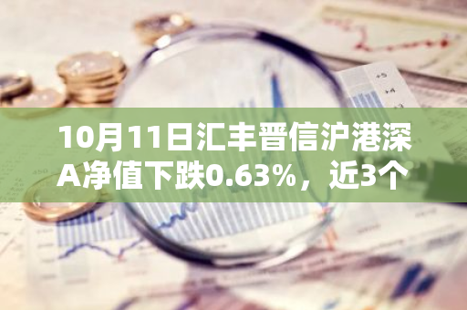 10月11日汇丰晋信沪港深A净值下跌0.63%，近3个月累计上涨10.35%