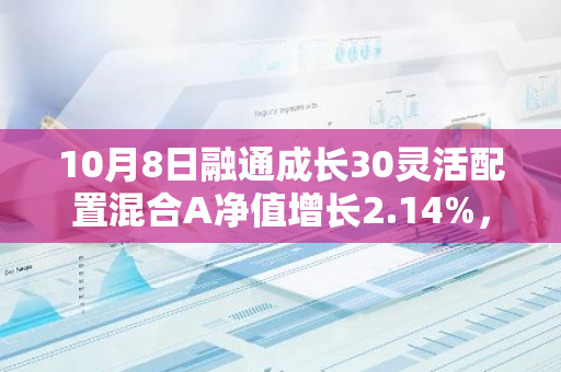 10月8日融通成长30灵活配置混合A净值增长2.14%，近1个月累计上涨16.52%