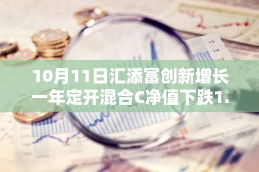 10月11日汇添富创新增长一年定开混合C净值下跌1.96%，近3个月累计上涨9.67%