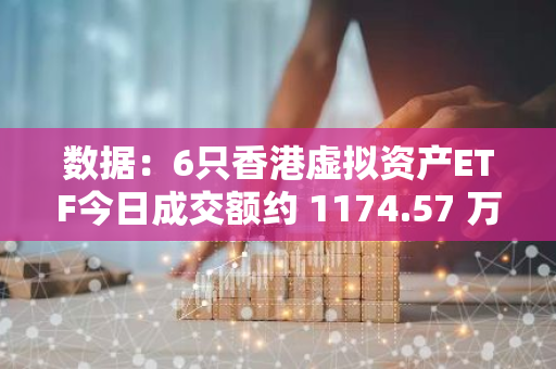 数据：6只香港虚拟资产ETF今日成交额约 1174.57 万港元
