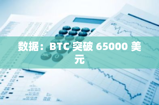 数据：BTC 突破 65000 美元