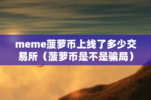 meme菠萝币上线了多少交易所（菠萝币是不是骗局）