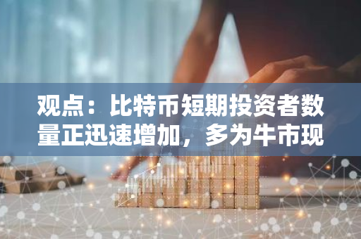 观点：比特币短期投资者数量正迅速增加，多为牛市现象