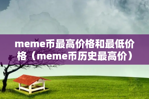 meme币最高价格和最低价格（meme币历史最高价）