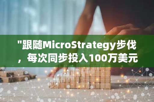 "跟随MicroStrategy步伐，每次同步投入100万美元购买比特币：一项新的投资策略"