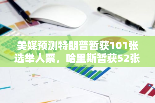 美媒预测特朗普暂获101张选举人票，哈里斯暂获52张