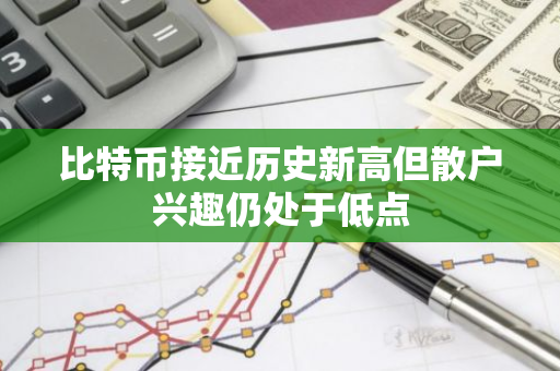 比特币接近历史新高但散户兴趣仍处于低点