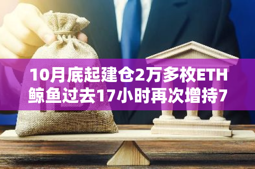10月底起建仓2万多枚ETH鲸鱼过去17小时再次增持7447枚ETH