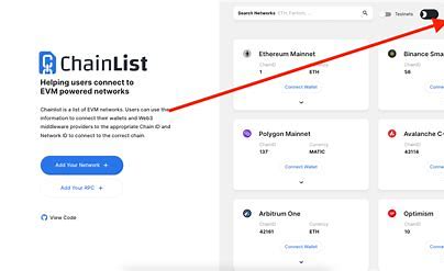 钱包添加公链工具Chainlist使用教程| 官方网址