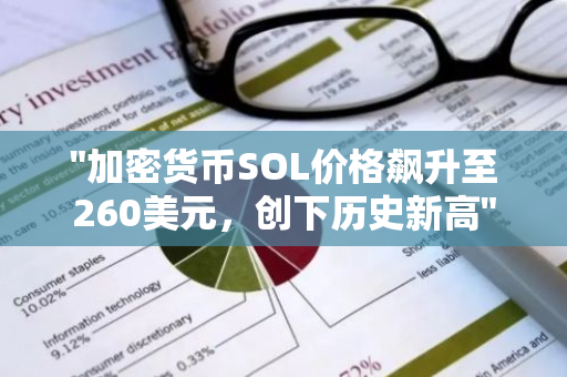 "加密货币SOL价格飙升至260美元，创下历史新高"