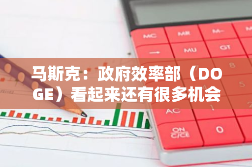 马斯克：政府效率部（DOGE）看起来还有很多机会