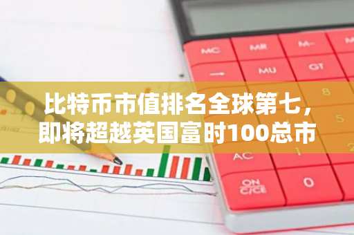 比特币市值排名全球第七，即将超越英国富时100总市值