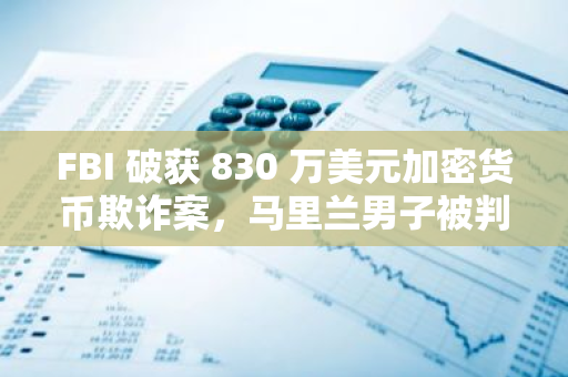 FBI 破获 830 万美元加密货币欺诈案，马里兰男子被判 3 年监禁偿还 230 万美元